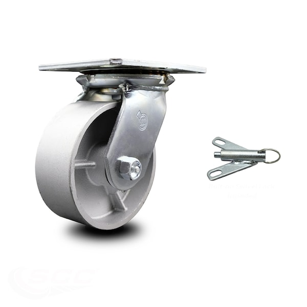 5 Inch Heavy Duty Semi Steel Caster with Ball Bearing and Swivel Lock SCC